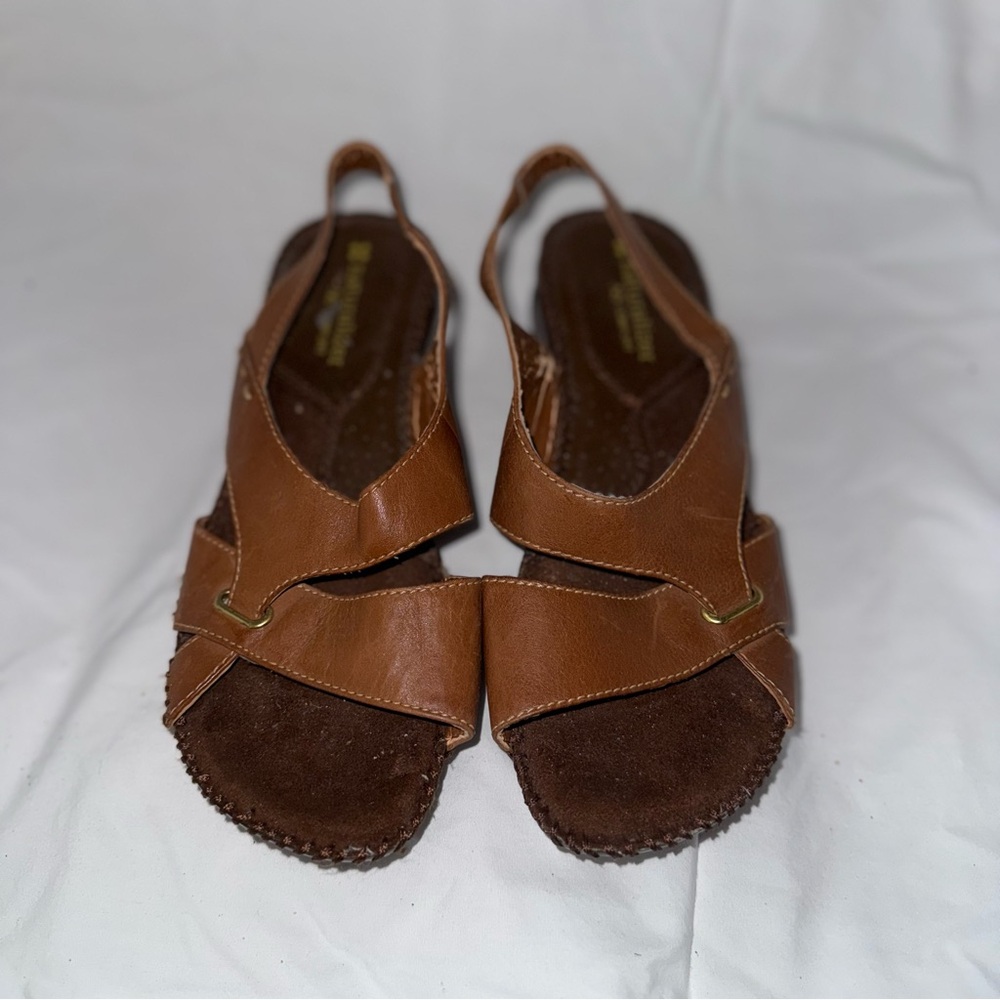 Naturalizer Tan Leather Women's Sandals